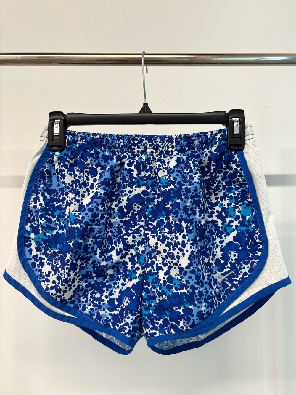 Nike Women's Blue Speckle Athletic Shorts